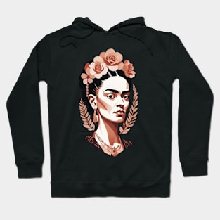 Vibrant Frida: Illustrated Portrait Hoodie